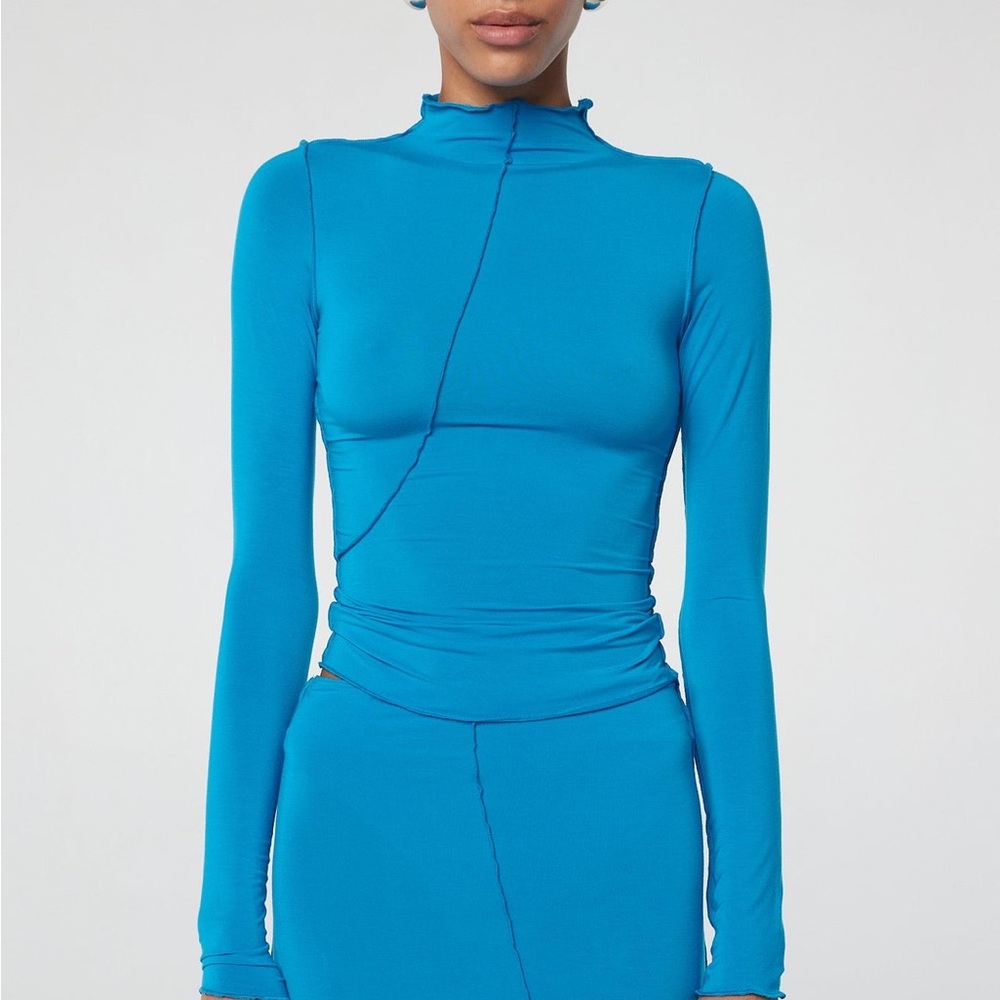 The Line by K Vibrant Blue Long Sleeve Top